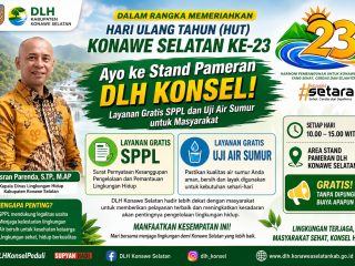 Semarak kan HUT Konawe Selatan ke 23, Dinas LH Gelar Layanan Gratis SPPL